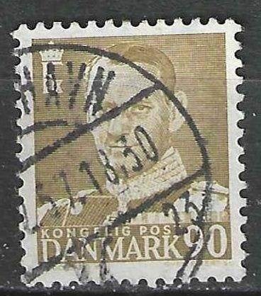Danemark 1948/1953 - Yvert 331B - Roi Frédéric IX (ST), Timbres & Monnaies, Envoi, Danemark, Affranchi