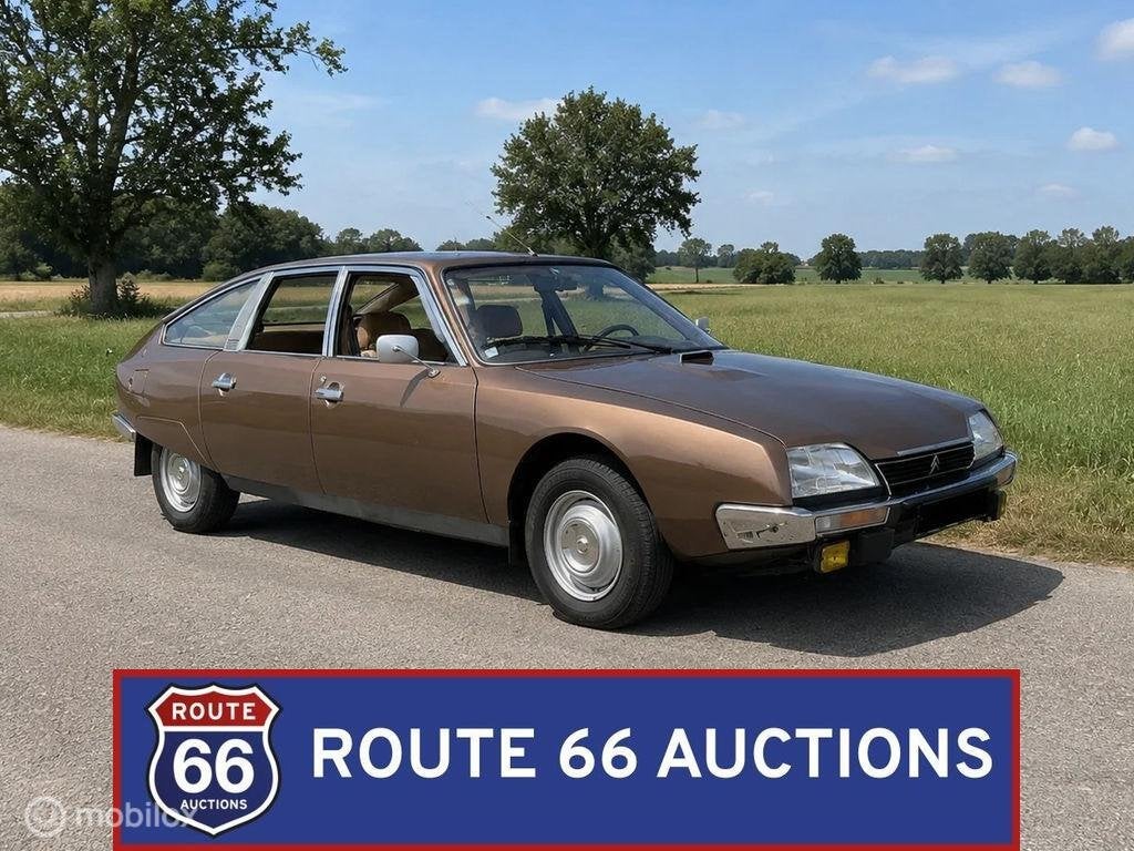 Citroën CX 2400 | 1976 | Route 66 Auctions, Citroën, Zwart, Bedrijf, Handgeschakeld