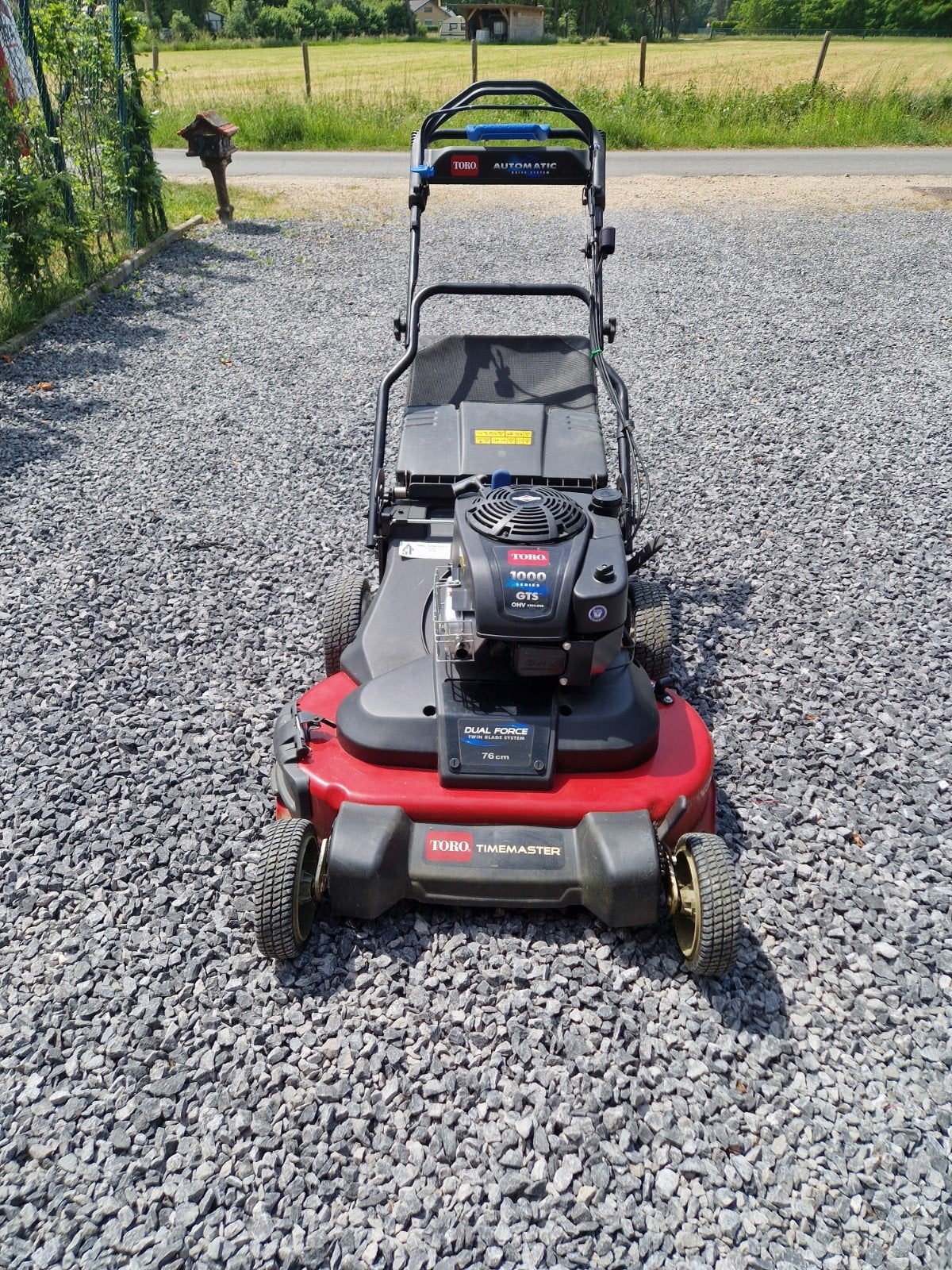 Toro timemaster grasmaaier, Enlèvement