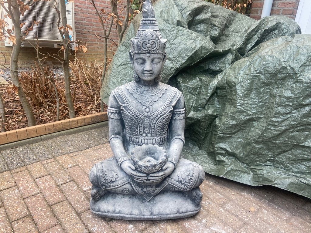 Bouddha avec écaille. hauteur 80 cm, Enlèvement, Neuf, Béton, Bouddha