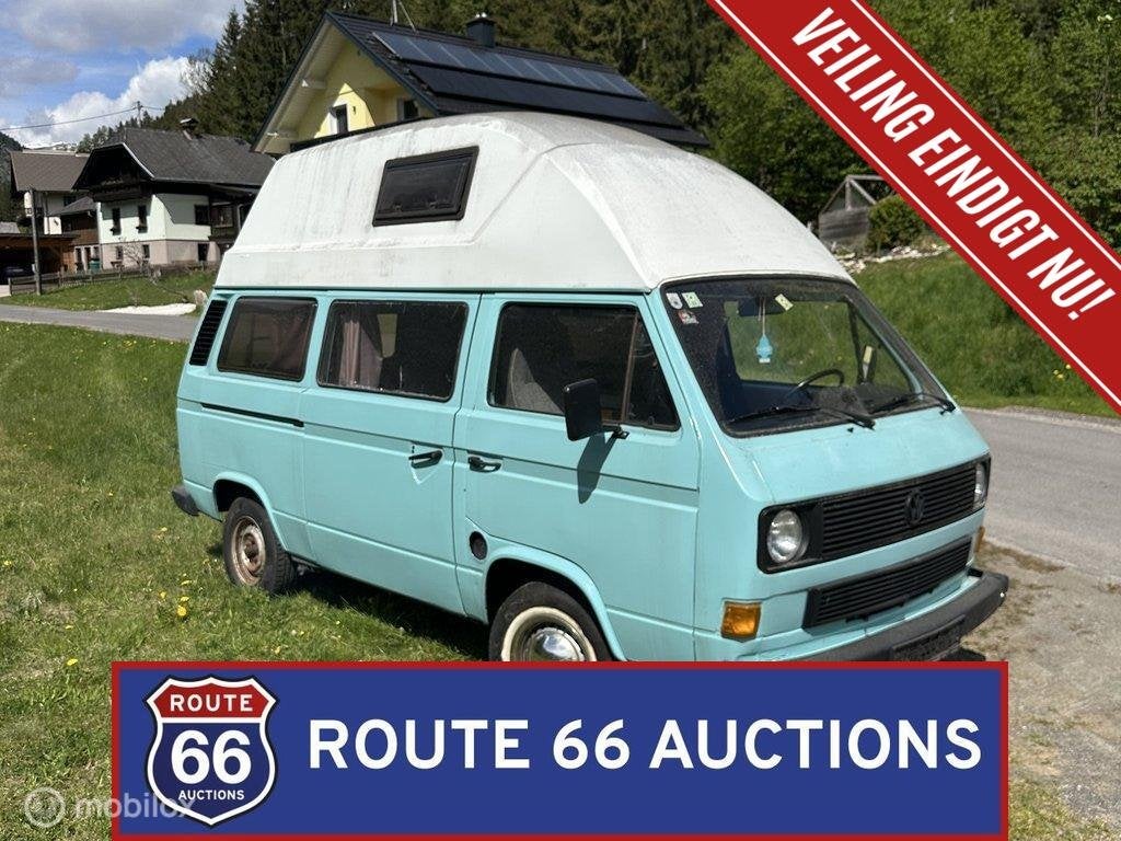 Volkswagen T3 Camper | 1981 | Route 66 Auctions, Autos, Achat, Entreprise, Autre carrosserie, Essence