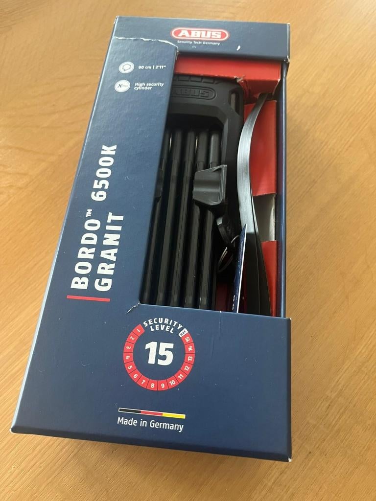 Abus Bordo Granit 6500K fietsslot, Enlèvement ou Envoi, Neuf, Antivol pliant