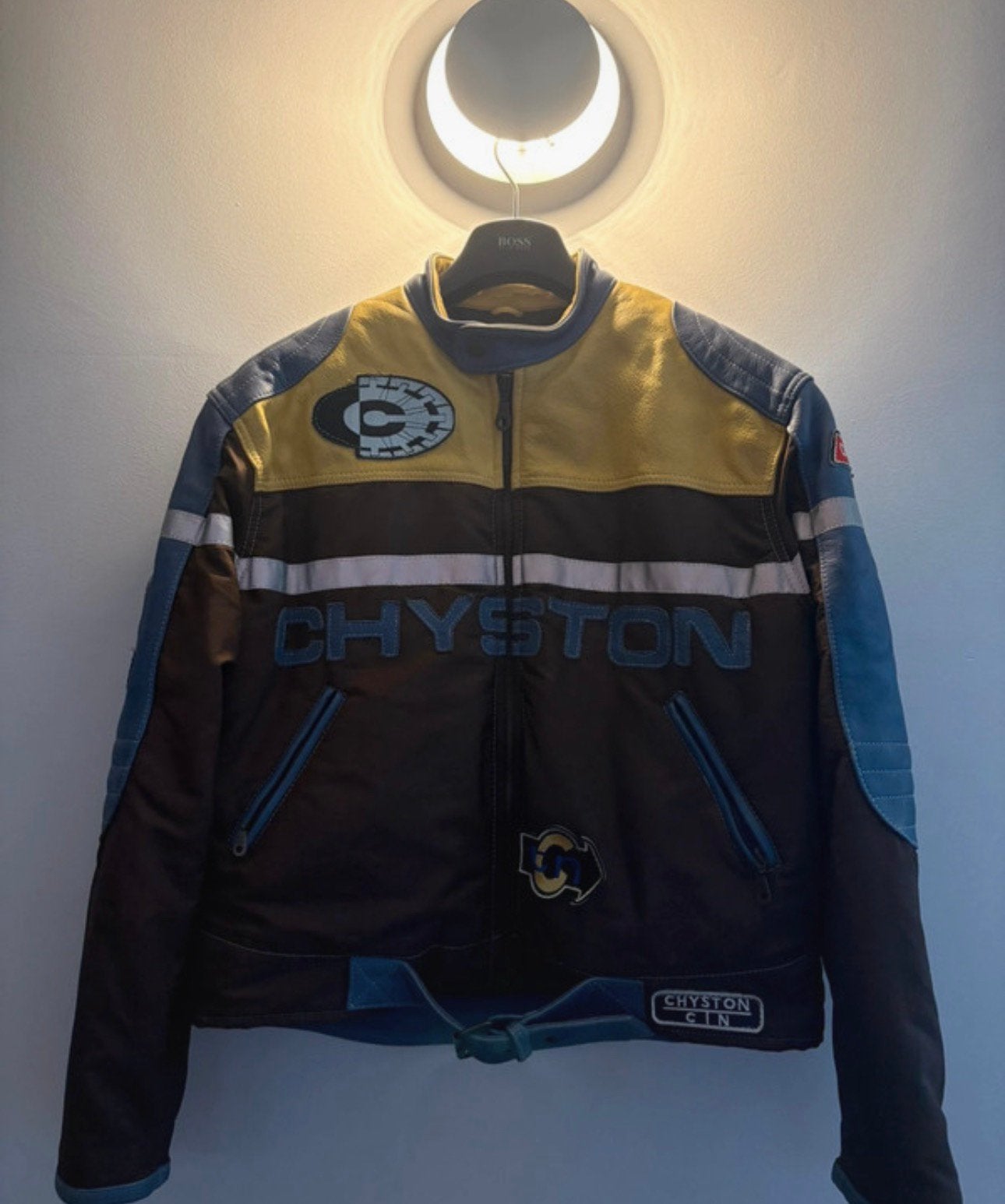 Veste de moto Chryston, Enlèvement ou Envoi, Seconde main, Hommes, Manteau | cuir