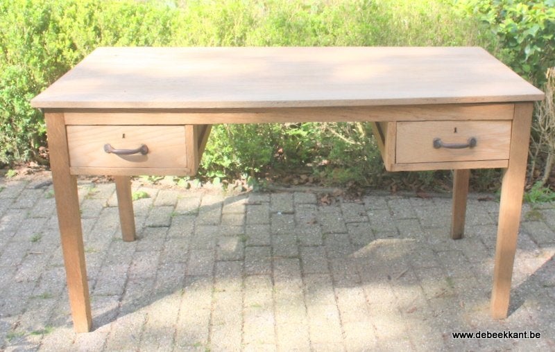 Retro vintage oude antieke landelijke bureautafel bureau, Ophalen