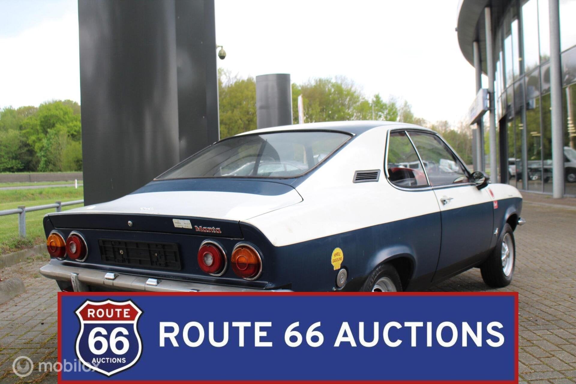 Opel Manta 1.2 S | Route 66 Auctions, Auto's, Zwart, Bedrijf, Overige carrosserie, Opel