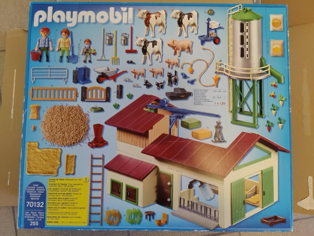 Playmobil 70132 Boerderij met silo en dieren, Ophalen, Zo goed als nieuw, Complete set