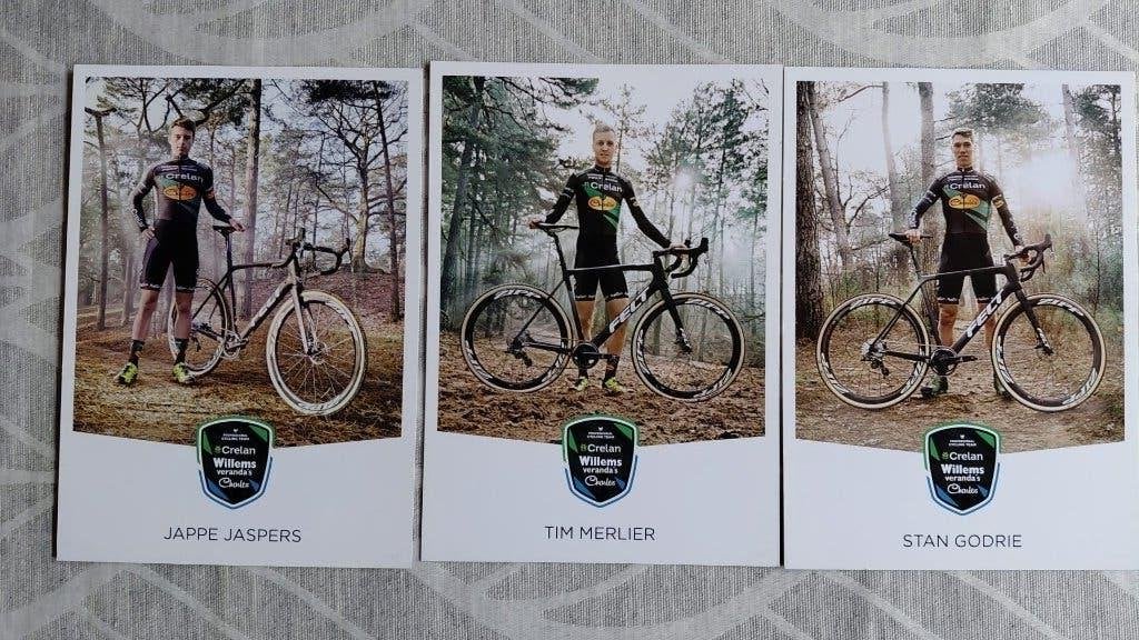 Wielrennen-cyclisme 3 fotokaarten 2017 (oa. Merlier), Collections, Photos & Gravures, 1980 à nos jours, Enlèvement ou Envoi, Photo