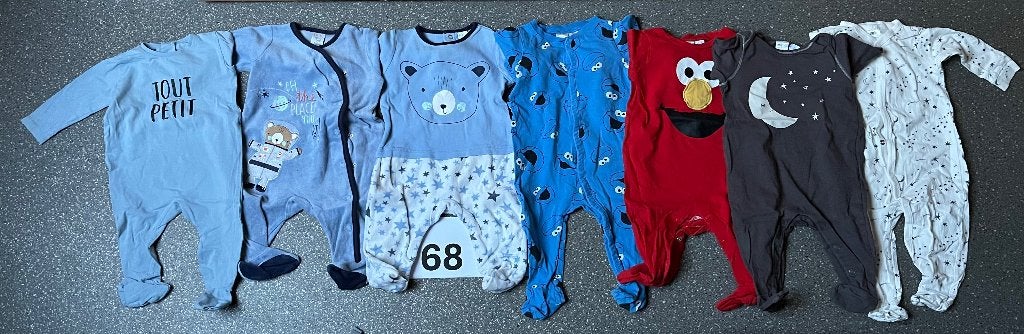 Pyjama’s/kruippakjes maat 68 (7 stuks), Kinderen en Baby's, Ophalen