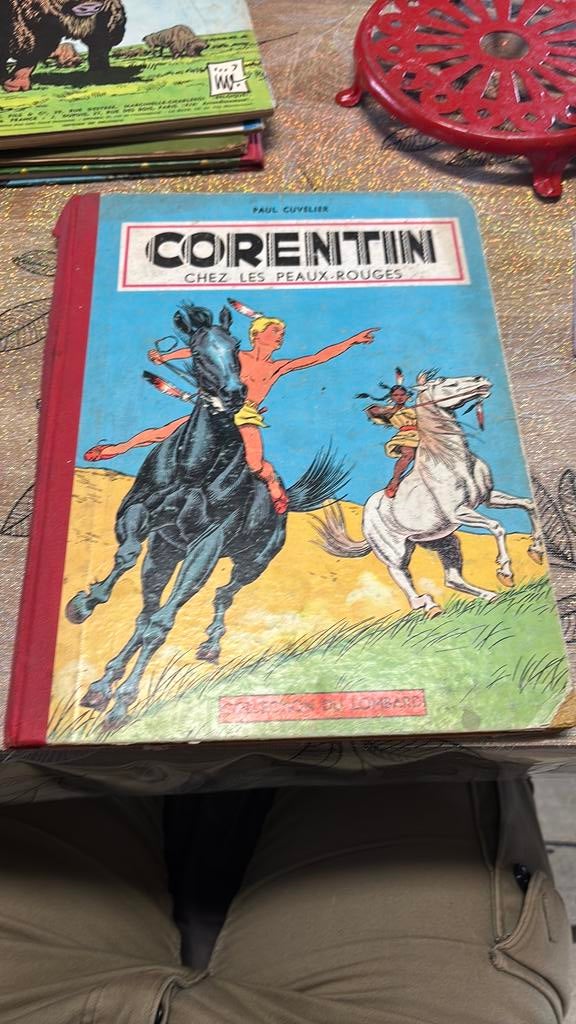 Corentin Chez les Peaux-Rouges - Lombardije - Leo 1952, Boeken, Stripverhalen, Zo goed als nieuw, Ophalen of Verzenden