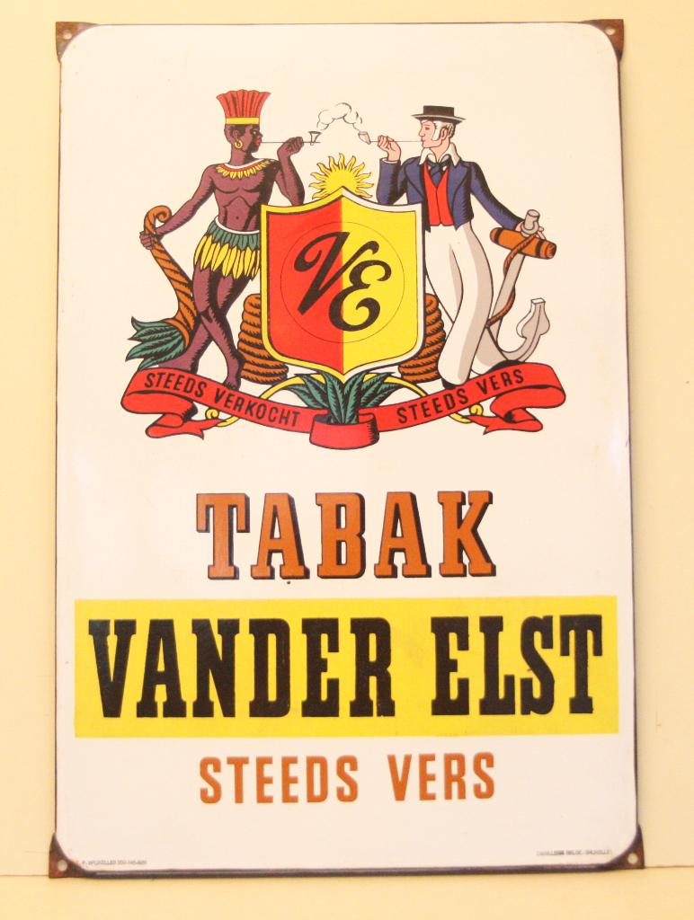 Vander Elst Emaille Reclamebord Uit 1951 / Emaillerie Belge, Verzamelen, Merken en Reclamevoorwerpen, Gebruikt, Reclamebord, Ophalen of Verzenden