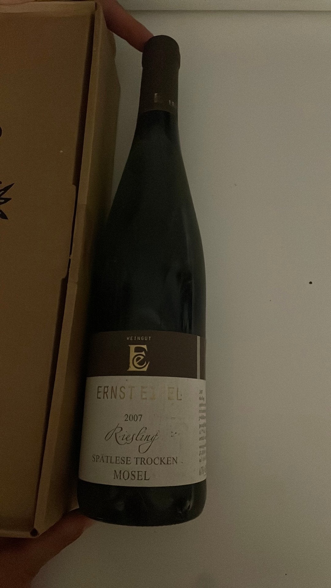 Ernst Eifel 2007 Moezel Riesling (750ml), Collections, Vins, Neuf, Vin blanc, Autres régions, Pleine, Enlèvement