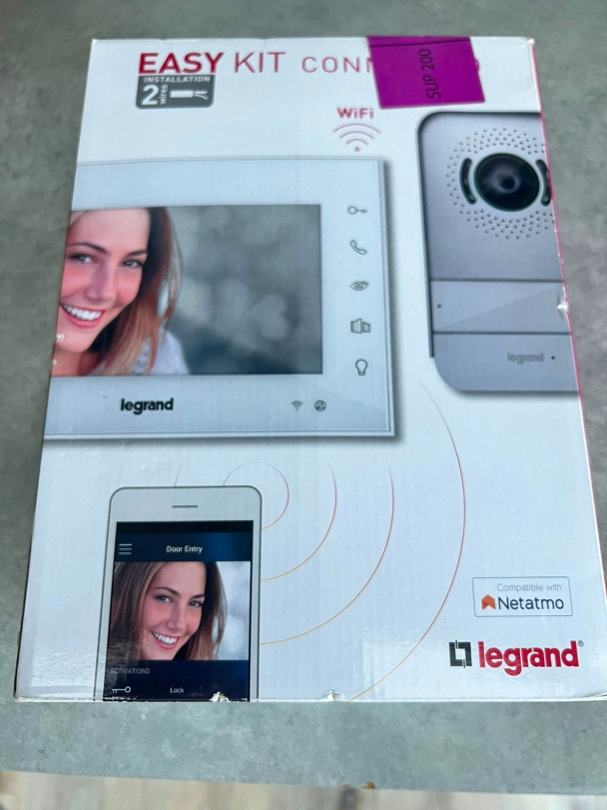 Visiophone connecté Legrand Easy Kit 7" WiFi neuf, Enlèvement
