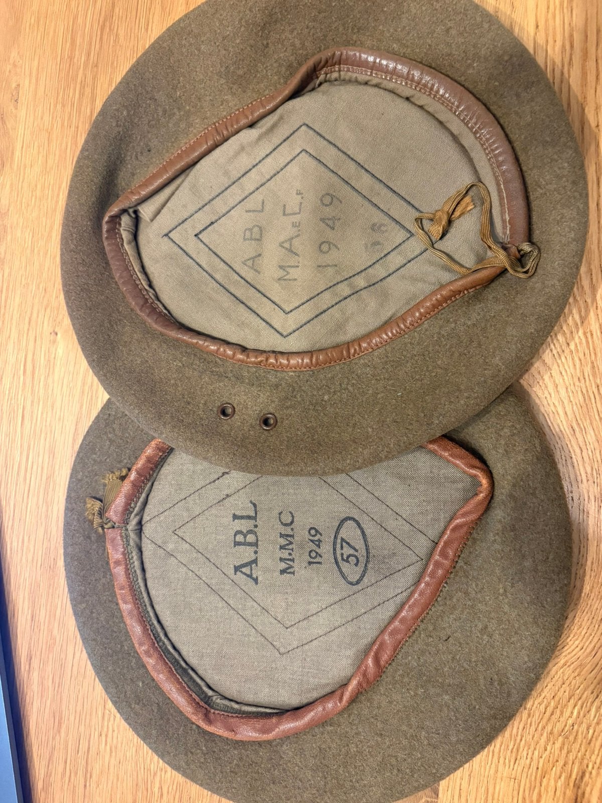 ABL baret '49, Ophalen of Verzenden, Landmacht, Helm of Baret