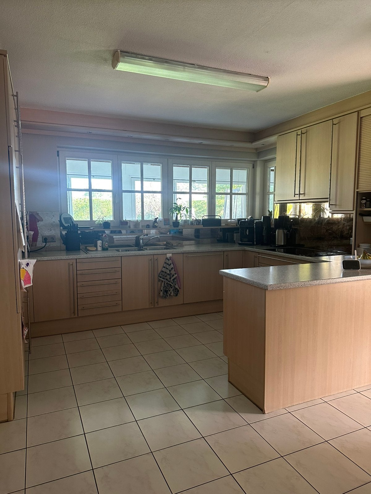 Volledig uitgeruste keuken, Maison & Meubles, Enlèvement, Comme neuf, Crème, Cuisine en U