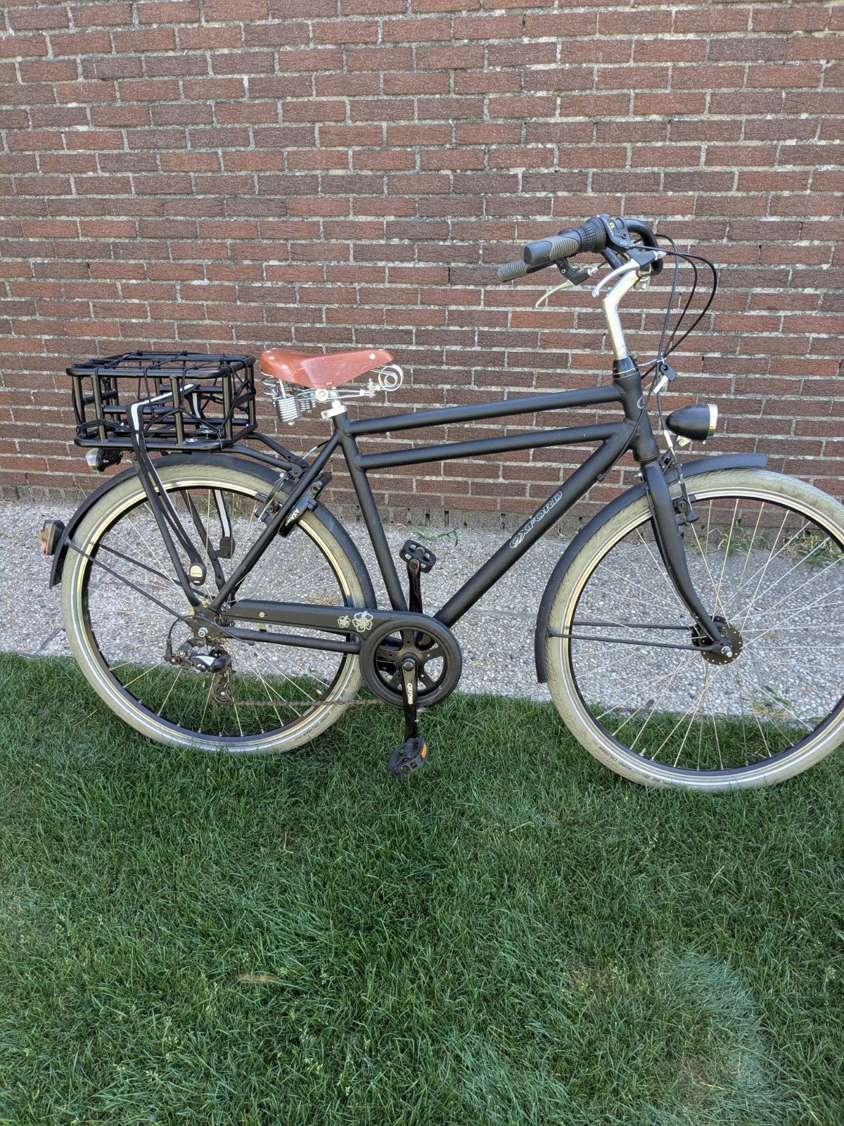 Stevige schoolfiets herenfiets, Velgrem, Versnellingen, Zo goed als nieuw, Oxford
