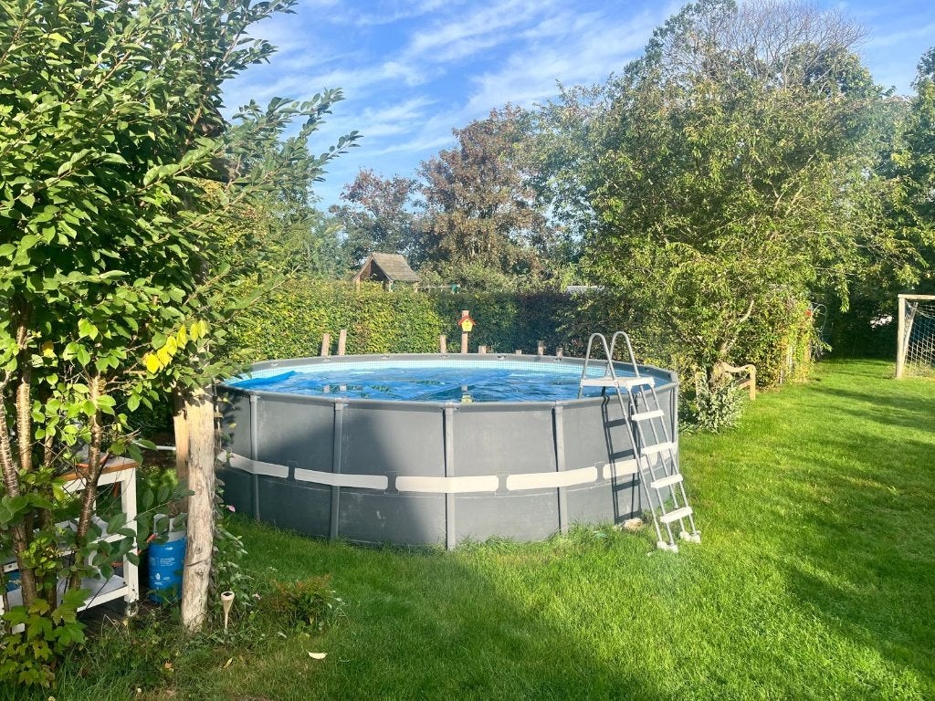 Piscine Intex d 549 cm, h 132+ accessoires, Jardin & Terrasse, 300 cm ou plus, Rond, Enlèvement, Utilisé