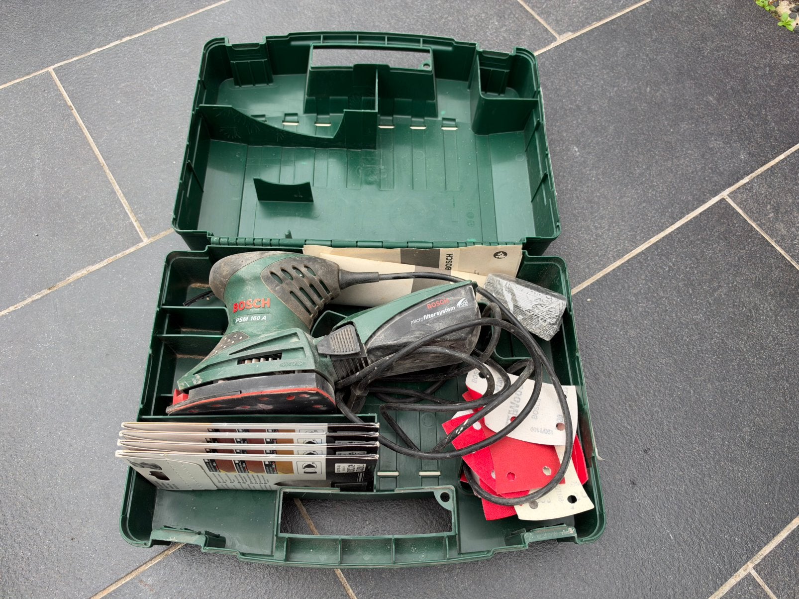 Bosch PSM 160 A schuurmachine, Ophalen, Gebruikt