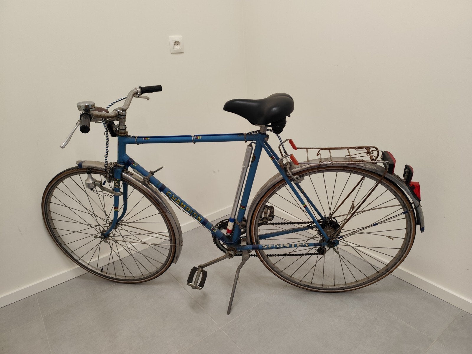 Retro herenfiets, Ophalen