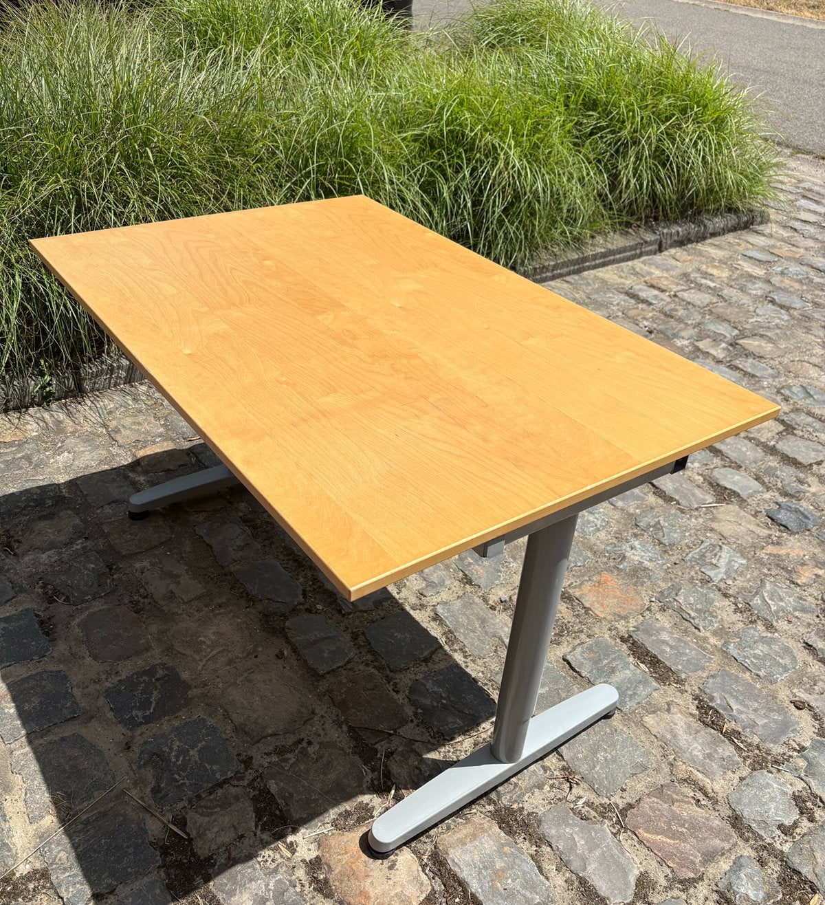 Bureau 80x120cm ajustable en hauteur, 120 cm, Enlèvement, Utilisé, Réglable en hauteur