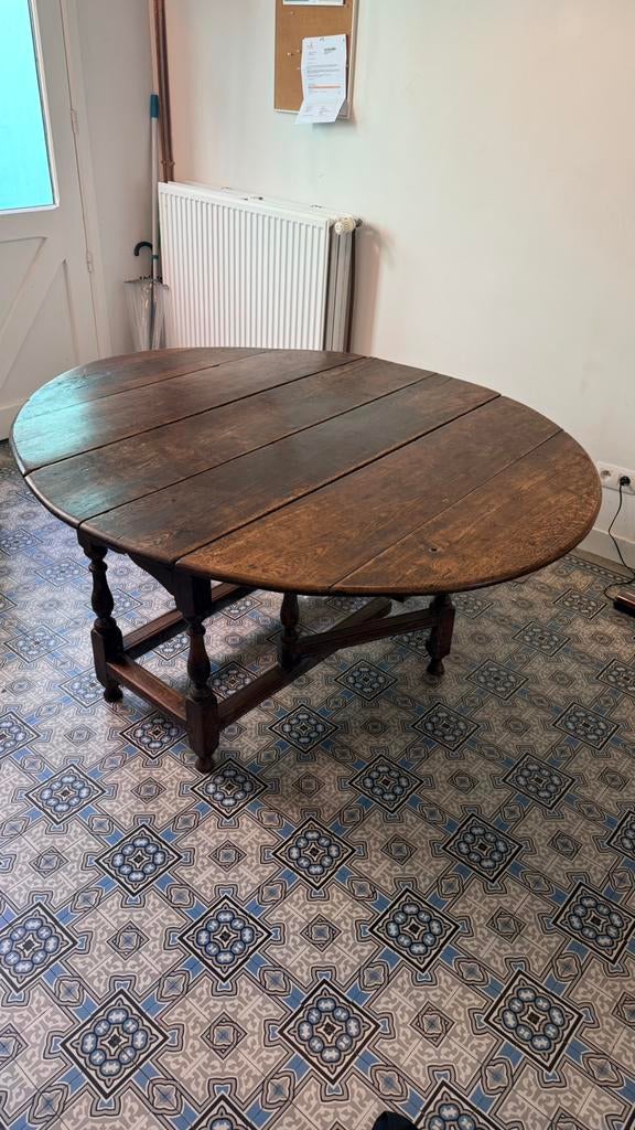 Charmante set Windsor stoelen (4)+ drop-leaf tafel (1942), Antiek en Kunst, Antiek | Meubels | Tafels, Ophalen