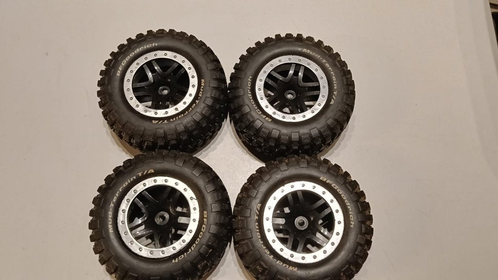 Setje off-road wieltjes voor 1/10 RC wagen, Enlèvement ou Envoi, Utilisé, Échelle 1:10, Voiture off road