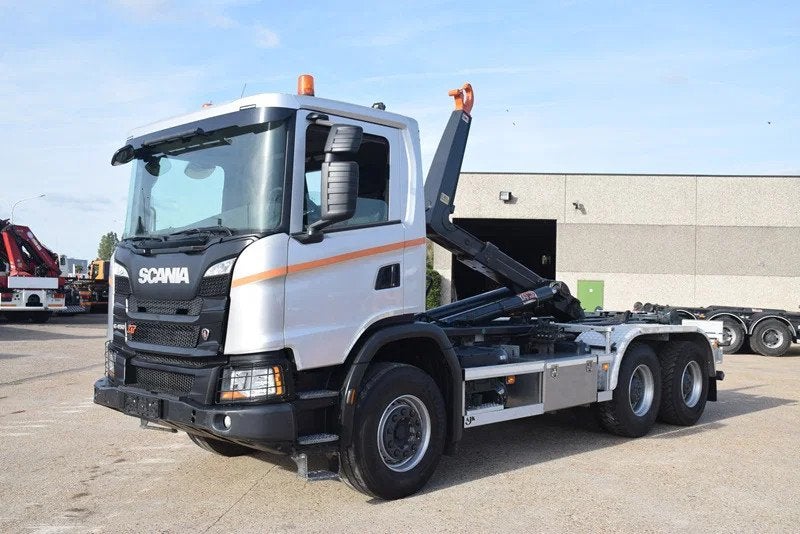Scania G450 AJK Hooklift 20 t. ( type HL20 5700 ), Argent ou Gris, Achat, Euro 6, Automatique