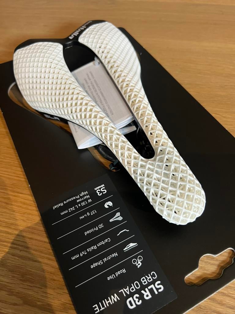 Selle Italia SLR 3D Carbon Opal White S3, Enlèvement ou Envoi, Comme neuf