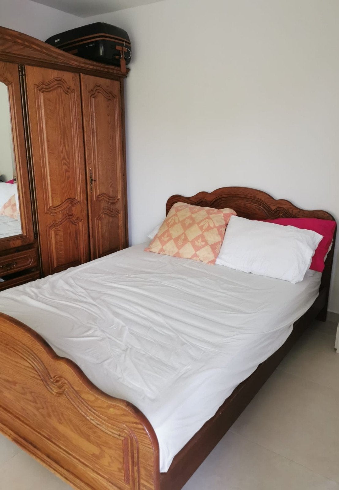 Slaapkamer van massief eikenhout, Ophalen