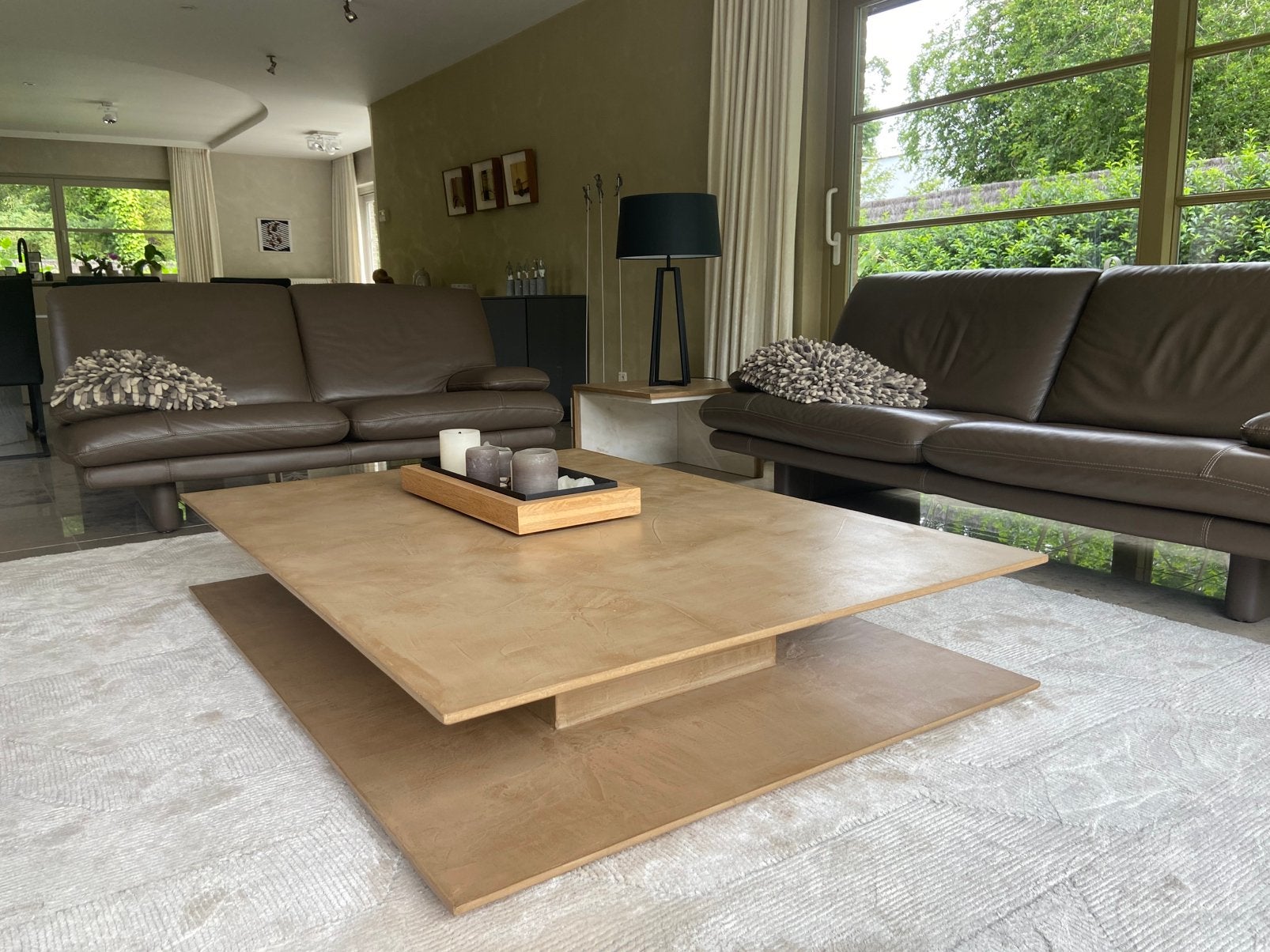 Mortex / beton ciré salontafel / aanvaardbaar bieden mag, Enlèvement, Comme neuf