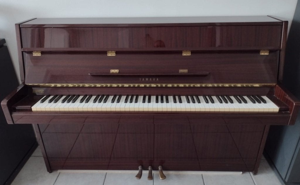 Yamaha M5J studie piano, Ophalen, Gebruikt, Bruin, Piano