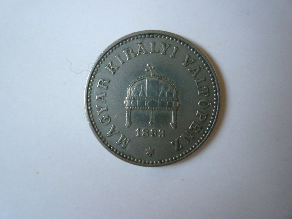 Pièce de monnaie Magyar de 1893, Enlèvement ou Envoi, Hongrie