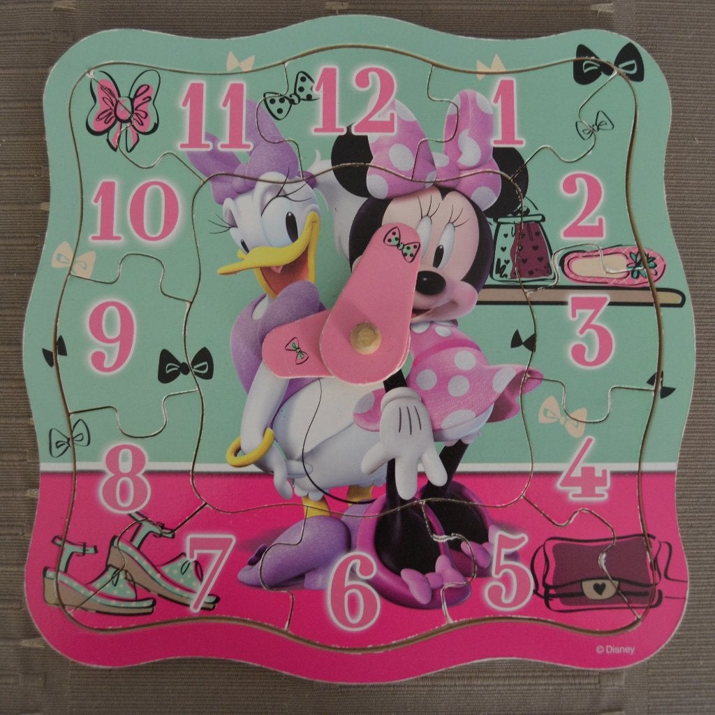 Puzzel Minnie Mouse, 2 tot 4 jaar, Gebruikt, 10 tot 50 stukjes, Ophalen of Verzenden