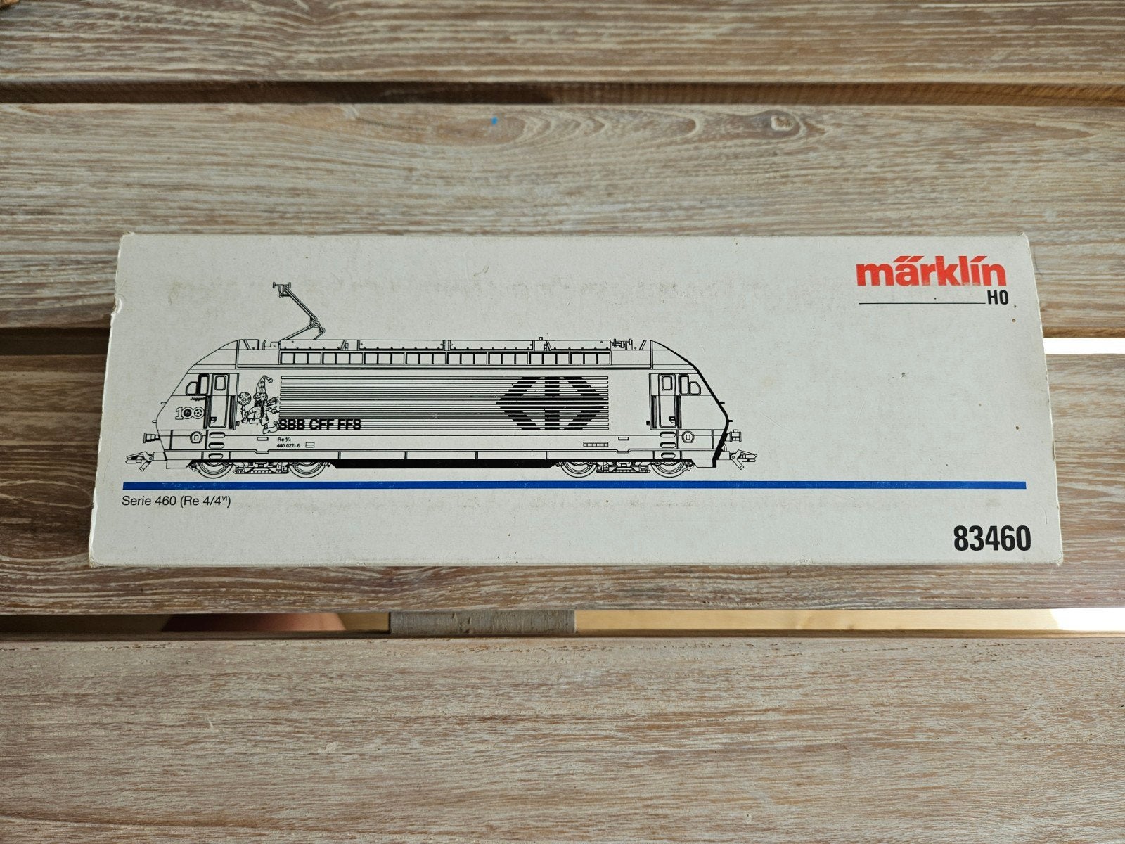 Märklin 83460 Re460 CFF Livrée "Joggeli", Analogique, Enlèvement ou Envoi, Courant alternatif, Utilisé