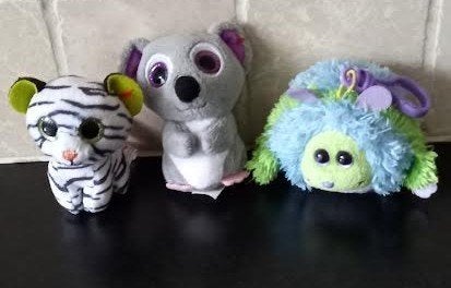 Knuffeltjes Ty 3 stuks, Envoi, Comme neuf, Lavable, Ty