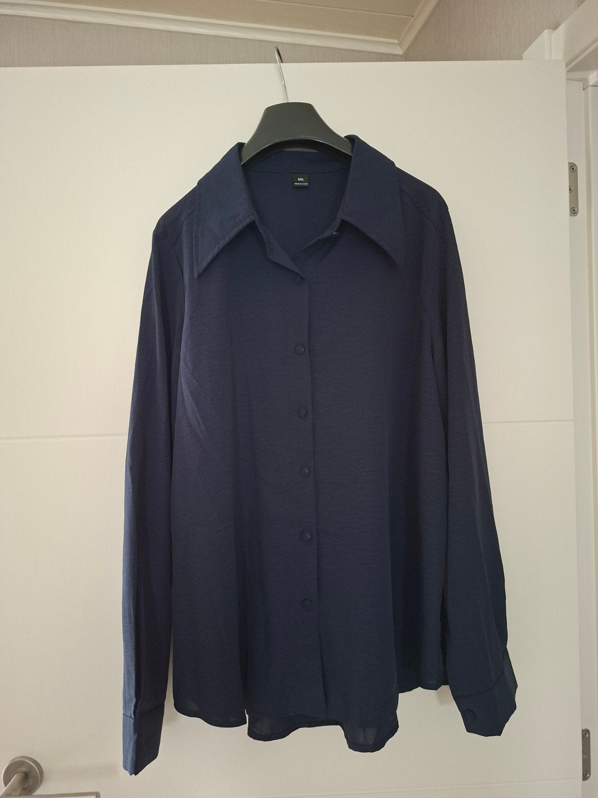 Nieuw feestelijk hemd xxl shein, Enlèvement, Bleu