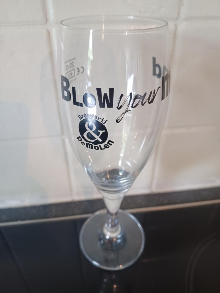 Bierglas Blow your mind 25 cl, Verzamelen, Biermerken, Ophalen