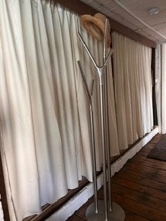 Originele, organische chrome kapstop., Comme neuf, Autres matériaux, Portemanteau sur pied, 150 à 200 cm