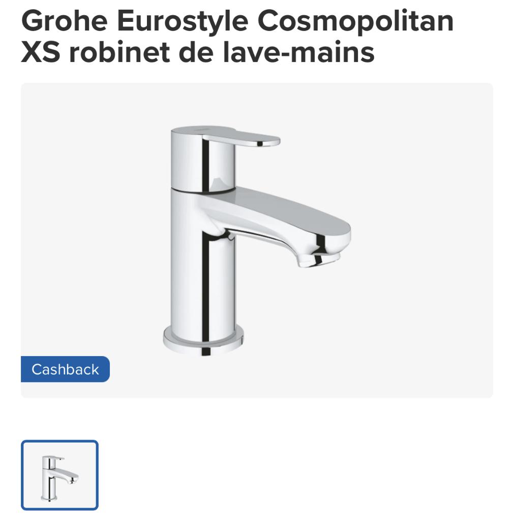 robinet lave main, Bricolage & Construction, Sanitaire, Enlèvement ou Envoi, Neuf, Chrome, Robinet