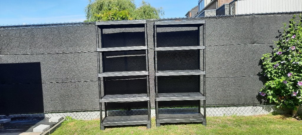 kunststof opbergrek Keter plus Tribac in prima staat 2 stuks, Jardin & Terrasse, Stockage & Armoires de jardin, Enlèvement, Utilisé