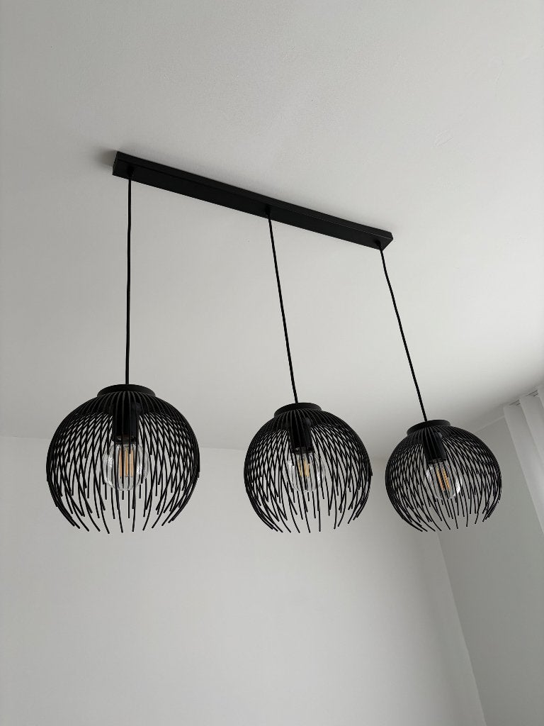 Eglo hanglamp zwart, Ophalen, Zo goed als nieuw, E27 (groot)