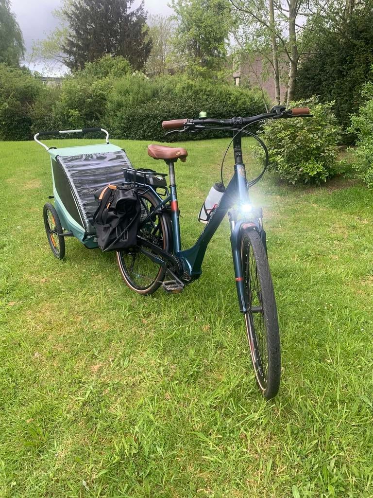 Elektric fiets merk Granville met fiets kar in prima staat💯, Ophalen of Verzenden