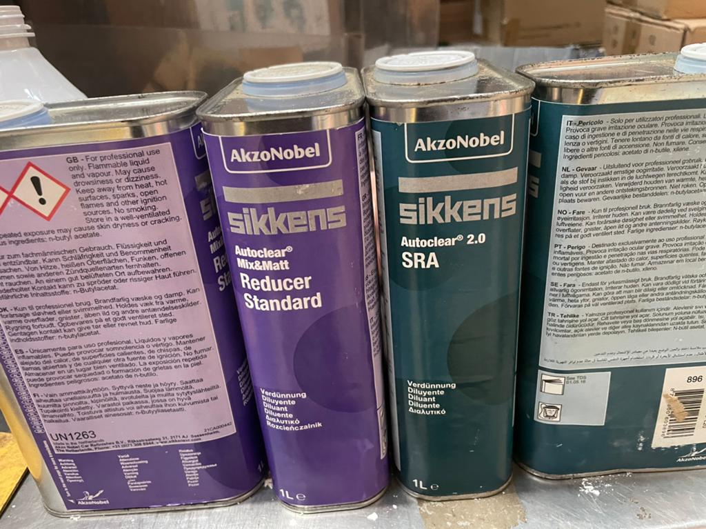 Lot 4x Sikkens AkzoNobel Diluants Peinture Auto, Enlèvement ou Envoi, Comme neuf