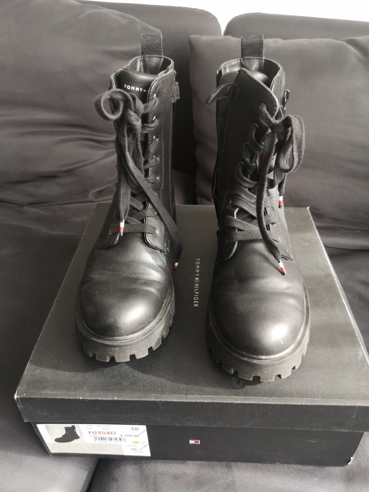 bottines Tommy, Enlèvement ou Envoi, Comme neuf, Tommy Hilfiger, Noir