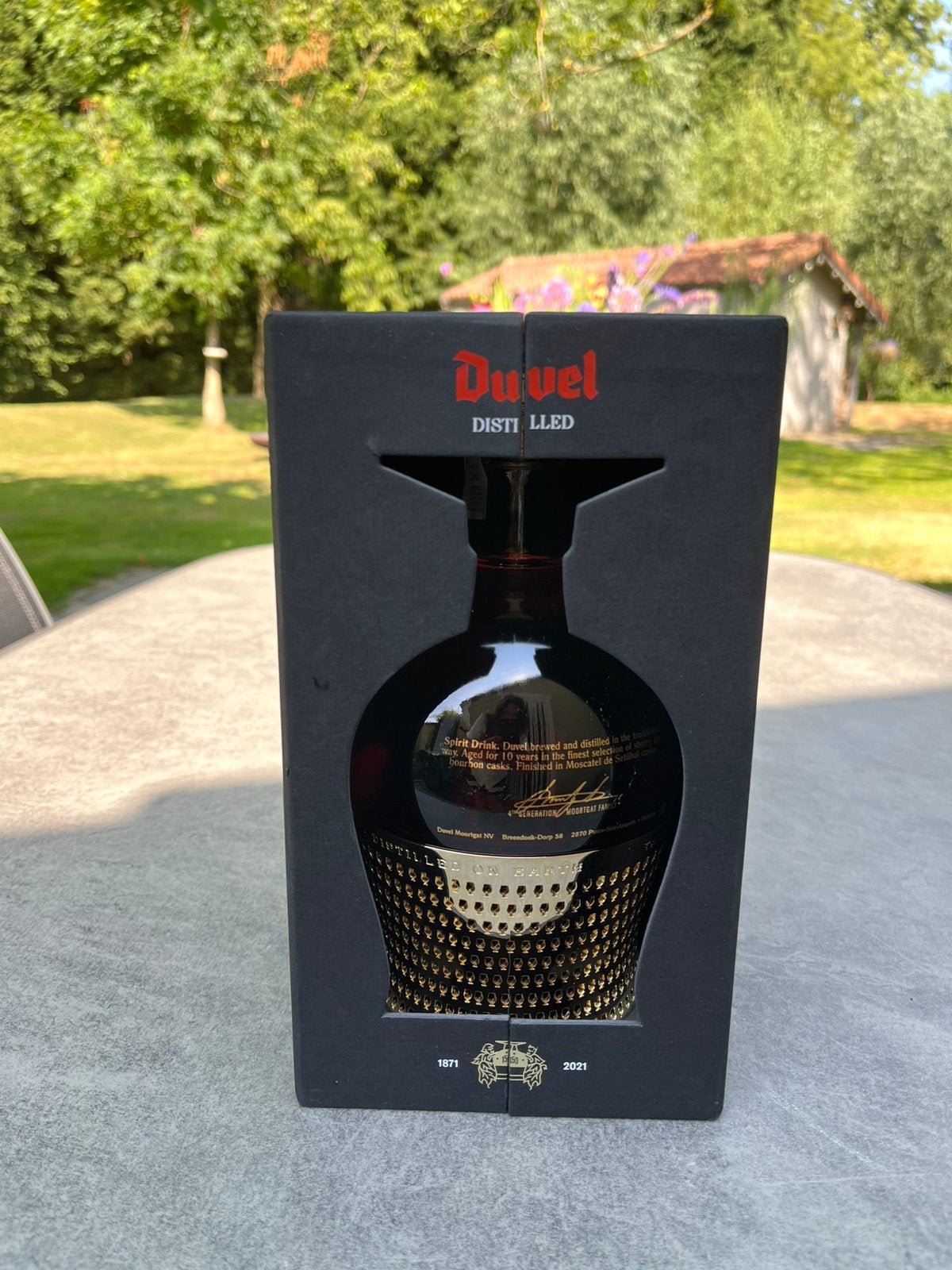 Duvel fles 2021 whiskey infused voor 150 jarig bestaan, Verzamelen, Ophalen, Zo goed als nieuw
