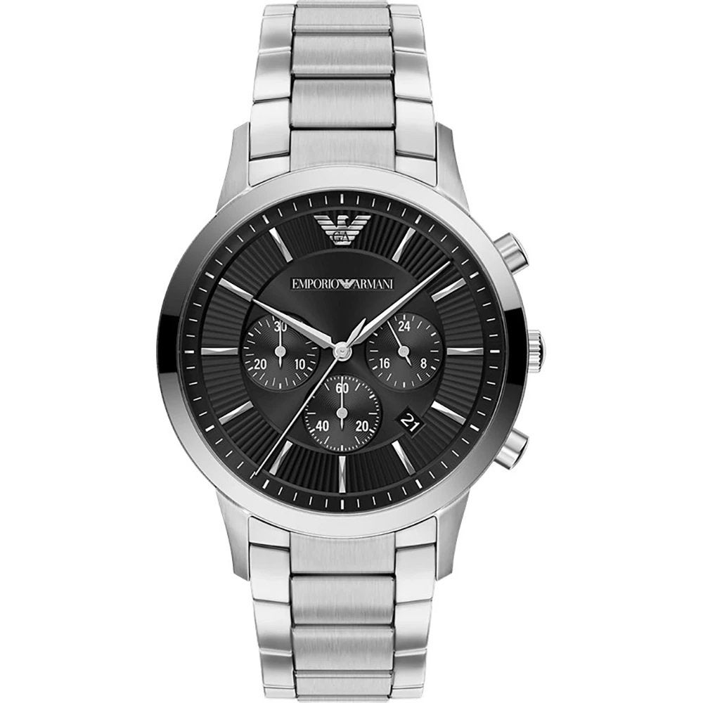 MONTRE CHRONOGRAPHE EMPORIO ARMANI (FAIRE OFFRE), Gris, Fer ou Acier, Comme neuf, Enlèvement