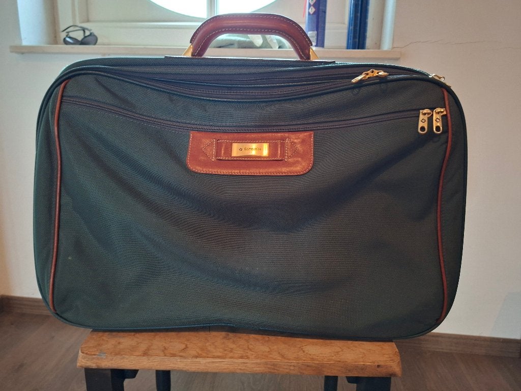 koffer, Ophalen, Zo goed als nieuw, Leer