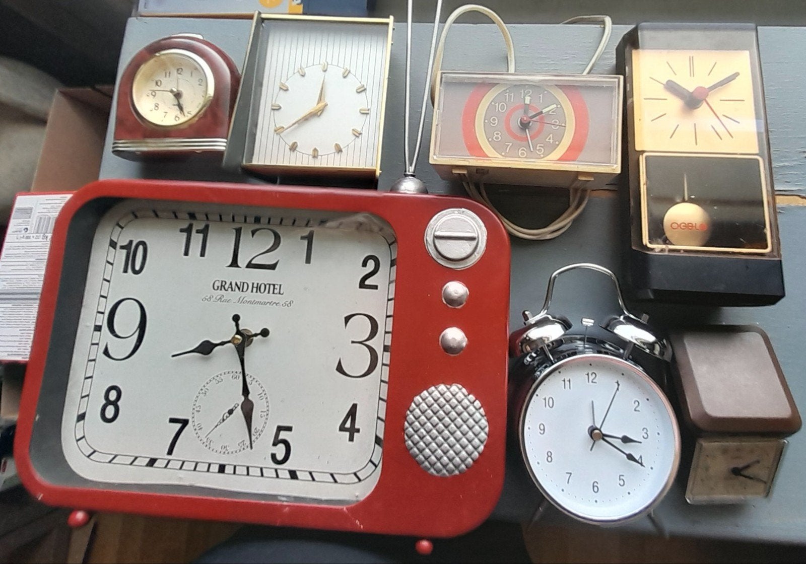 Lot 7x reveil horloge vintage qui fonctionnent, Enlèvement ou Envoi