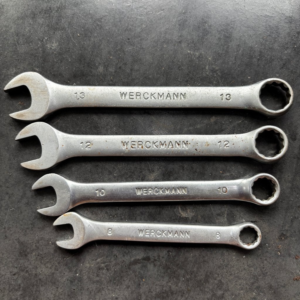 Werckmann Ring-Steeksleutelset (8, 10, 12, 13 mm), Ophalen of Verzenden, Gebruikt, Overige typen, Overige merken