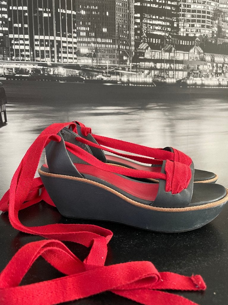 leuke rode sandalen - merk Camper - maat 38, Verzenden, Camper, Sandalen of Muiltjes, Zo goed als nieuw