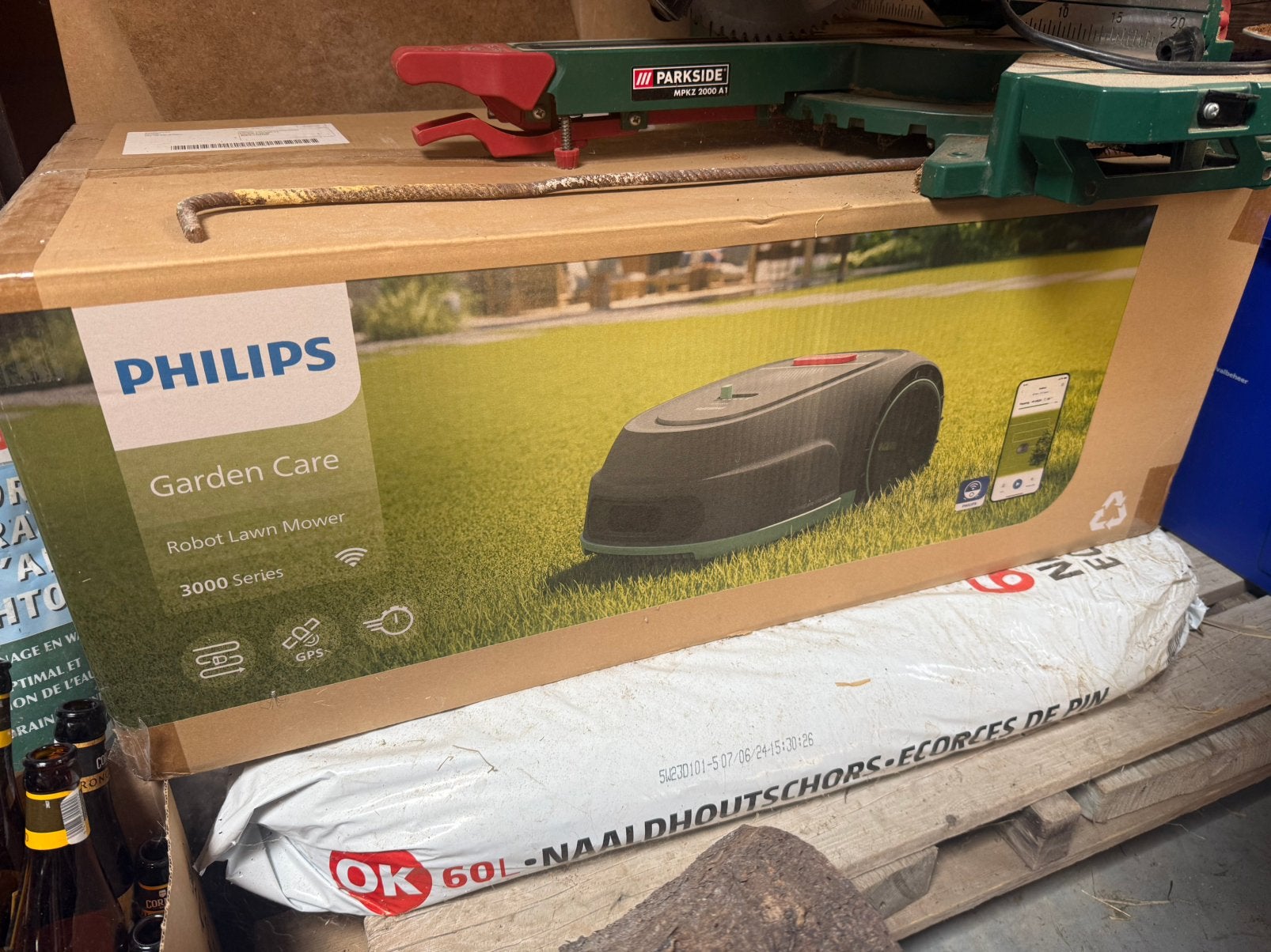 Philips Robotgrasmaaier | GPS & Wifi | 1000 m² | RSL3000/10, Tuin en Terras, Robotmaaiers, Ophalen of Verzenden, Nieuw, Bestuurbaar via app